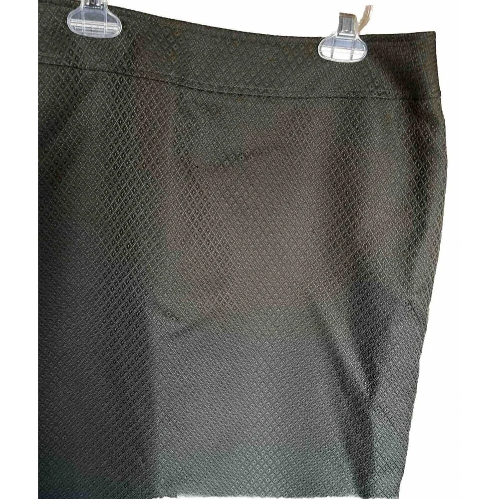 Tahari Arthur S.Levine Green Textured Women’s Pencil Skirt Size 6 Whimsigoth